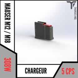 chargeur mauser / sauer M18/ S10/ S11/ M12/ S101/ S100 308w ... 5 coups Thurses Industries