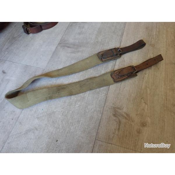 Bretelle en toile et cuir � identifier. Jamais vue