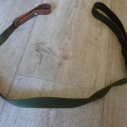 Bretelle en toile et cuir pour carabine