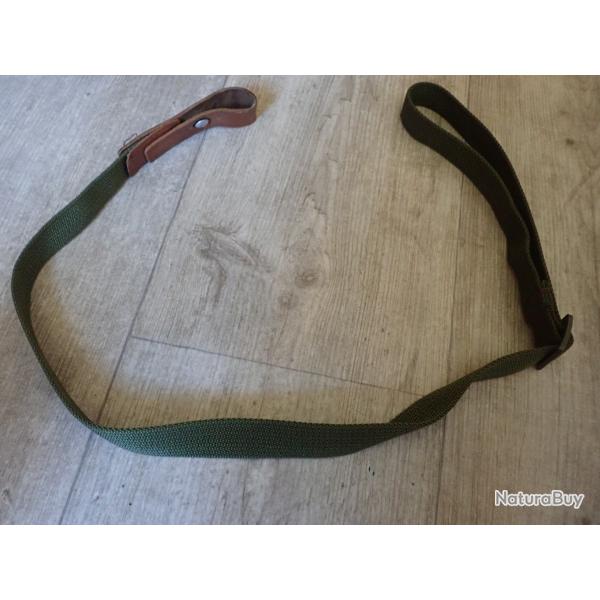 Bretelle en toile et cuir pour carabine