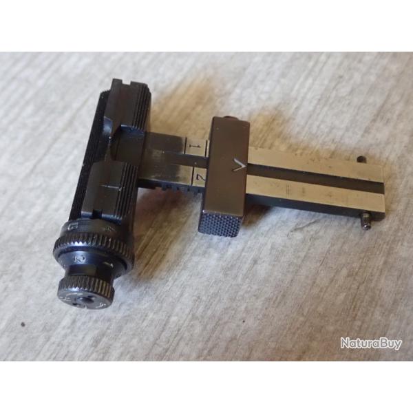 Correcteur hausse Hammerli / Furter pour fusil K31 suisse. Rehausseur microm�trique de pr�cison