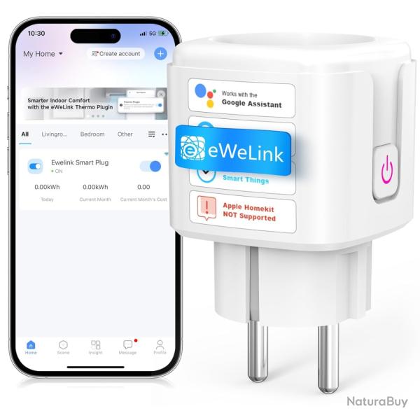 PRISE CONNECT�E WIFI INTELLIGENTE - CONTR�LE � DISTANCE