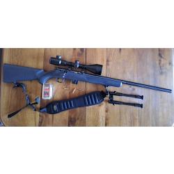 carabine Marlin model 917 V Calibre 17 HMR avec lunette et bi-pieds
