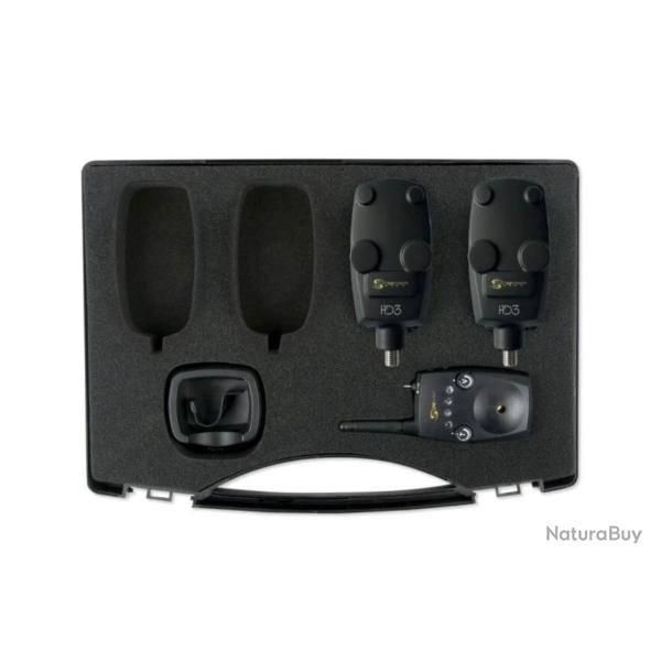 op� ! Pack d�tecteurs CARP SPIRIT HD3 ALARM X2 + HDR3