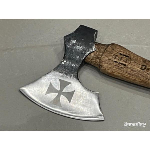 Hache Templier - Acier 1055 & Bois de H�tre - ench�re
