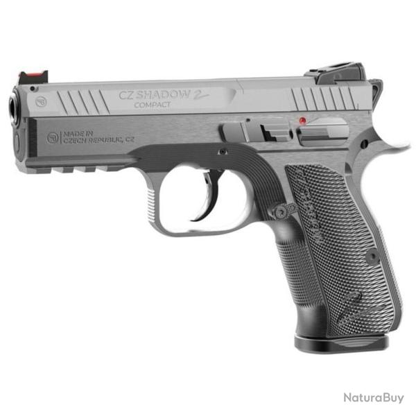 Pistolet CZ Shadow 2 Compact Industrial Black 9x19 - 2 Chargeurs