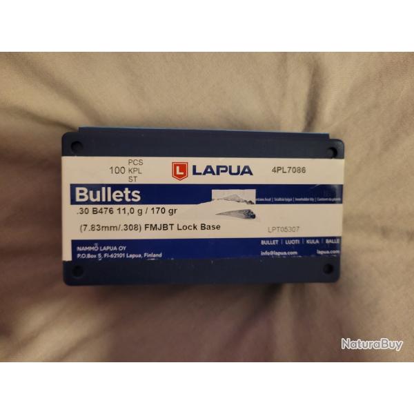 Lapua Lock Base B476 170 gr FMJBT