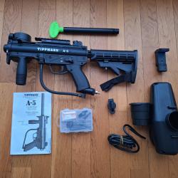 Paintball Tippman A5 noir - Semi auto - Occasion peu utilis&eacute;