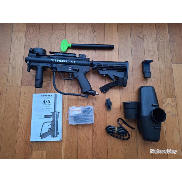Paintball Tippman A5 noir - Semi auto - Occasion peu utilis�