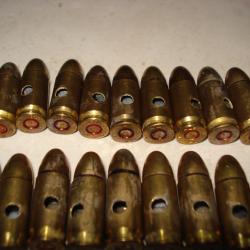 Boite de 32 cart. cal 9mm para NEUTRALISEES ( 31 cartouches presentes)