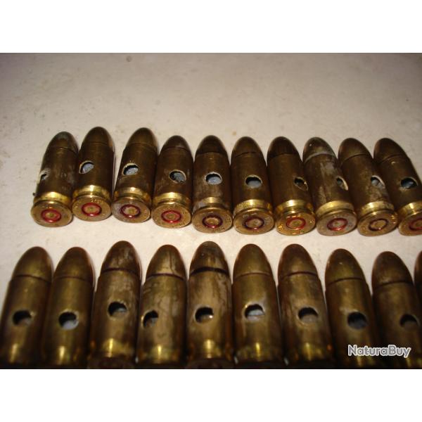 Boite de 32 cart. cal 9mm para NEUTRALISEES ( 31 cartouches presentes)