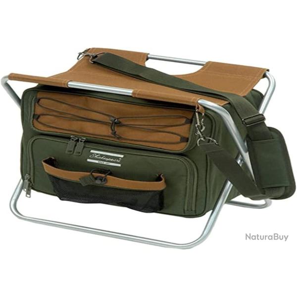 Tabouret Pliant Si�ge avec Sac Isotherme Portable Hauteur 44cm Poids Maximum 100 kg