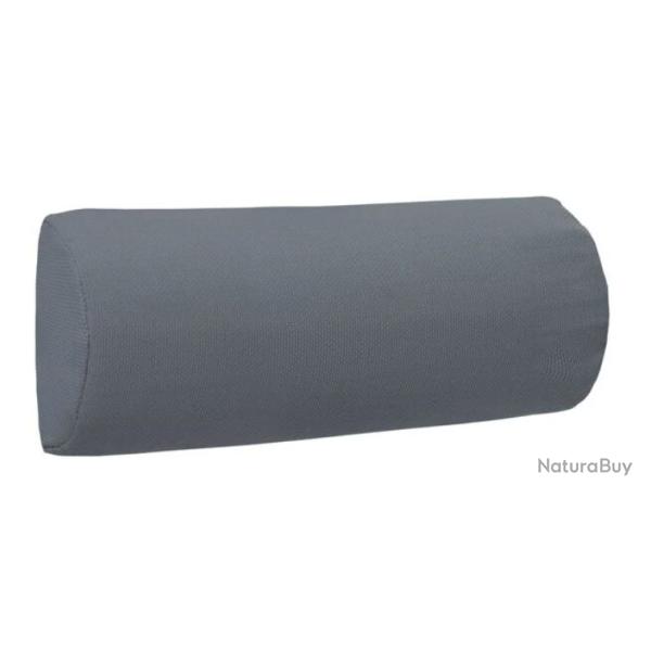 Appui t�te chaise longue textil�ne gris 40x7,5x15 cm confortable