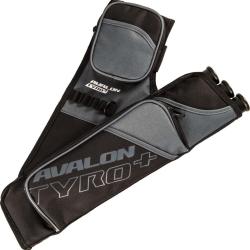 Carquois Avalon Tyro Plus &agrave; 3 tubes avec ceinture et 2 poches RH Gris