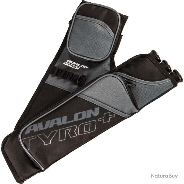 Carquois Avalon Tyro Plus � 3 tubes avec ceinture et 2 poches RH Gris
