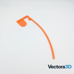 T&eacute;moin de chambre orange PETG - Drapeau de s&eacute;curit&eacute; pour arme - Impression 3D