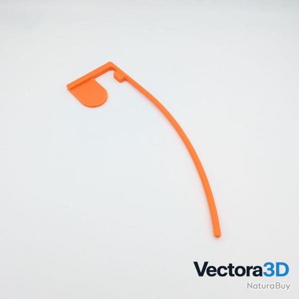 T�moin de chambre orange PETG - Drapeau de s�curit� pour arme - Impression 3D