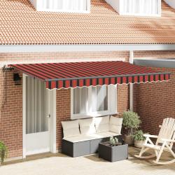 Auvent R&eacute;tractable Orange 350 x 200 cm tissu