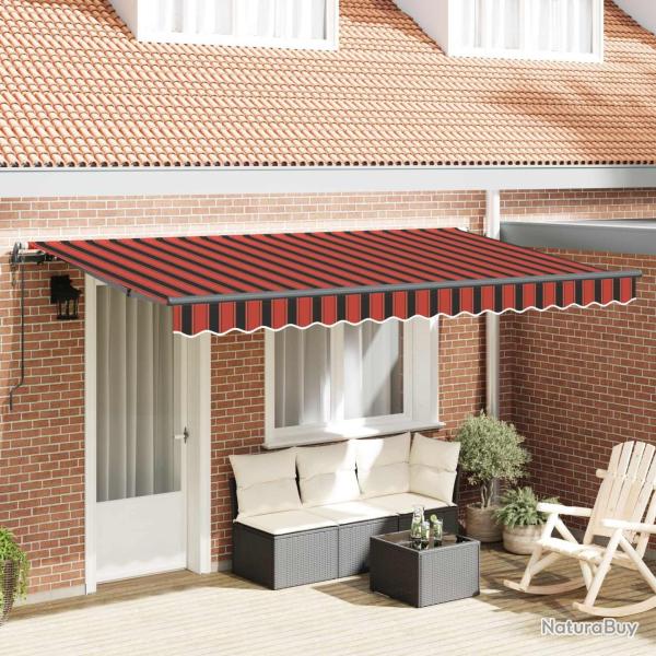 Auvent R�tractable Orange 350 x 200 cm tissu