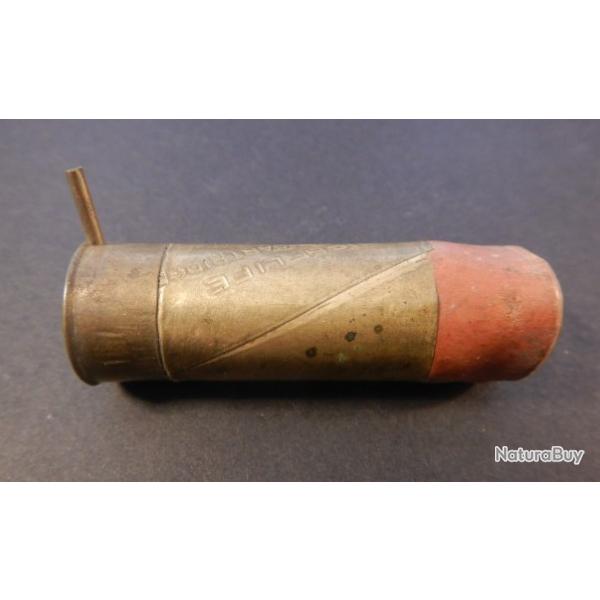 2349 - Rare - CAL 12 a broche plombs de 4 - Feuillard grav� :HIGT-   GAS TIGHT-CARTRIDGE