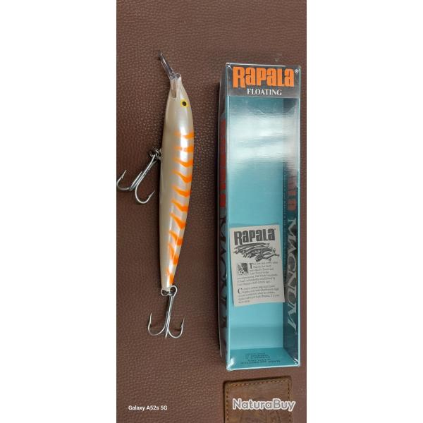 rapala flottant magnum 18 cm CG (pearl/fluo orange) :20 euros