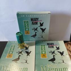 lot de 3 bo&icirc;tes de 10 cartouches 12 / 70 MINI MAGNUM MARY ARM PB 4