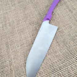 Couteau de Cuisine Ontario Chromatics Santoku Lame Acier 440A Satin Manche Plaquettes Purple USA