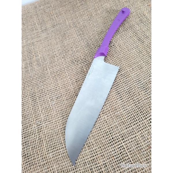 Couteau de Cuisine Ontario Chromatics Santoku Lame Acier 440A Satin Manche Plaquettes Purple USA
