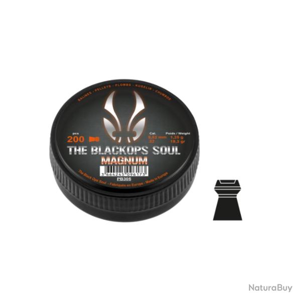 Bo�te de 200 Plombs The Black Ops Soul MAGNUM Cal. 5,5 mm