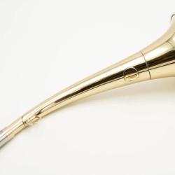 ELLESS - 160 - Trompe Ronde Cintr&eacute;e Pavillon 24 cm polie "DIANE 24" - Embout Moyen