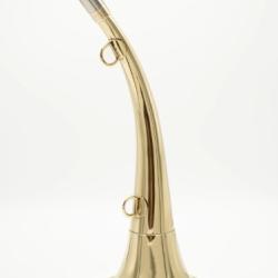 ELLESS - 166 - Trompe Ronde Cintr&eacute;e Pavillon 45 cm polie "DIANE 45" - Embout Magnum