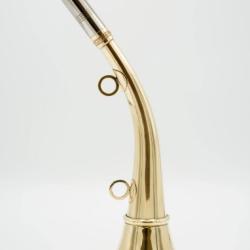 ELLESS - 162 - Trompe Ronde Cintr&eacute;e Pavillon 30 cm polie "DIANE 30" - Embout Moyen
