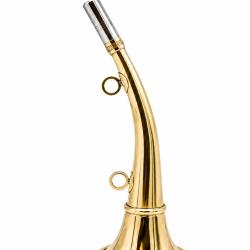 ELLESS - 162 - Trompe Ronde Cintr&eacute;e Pavillon 30 cm polie "DIANE 30" - Embout Moyen
