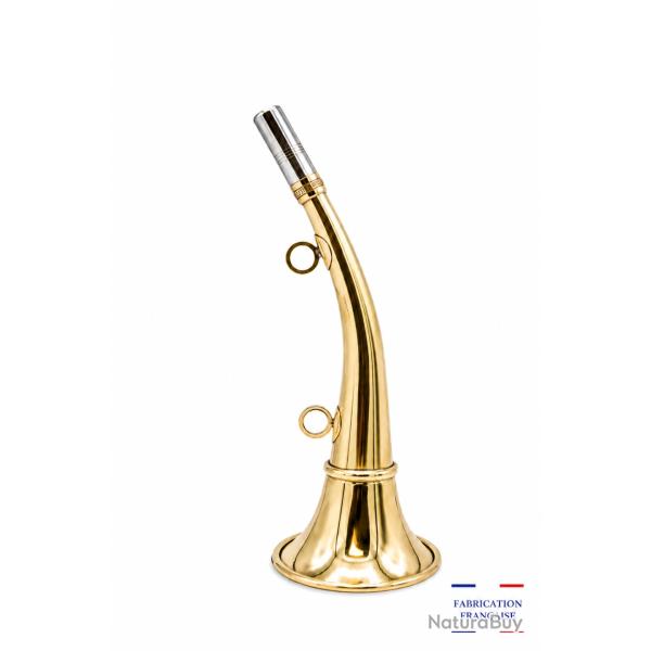 ELLESS - 162 - Trompe Ronde Cintr�e Pavillon 30 cm polie "DIANE 30" - Embout Moyen