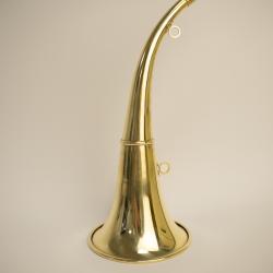ELLESS - 165 - Trompe Ronde Cintr&eacute;e Pavillon 40 cm polie "DIANE 40" - Embout Moyen