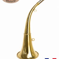 ELLESS - 165 - Trompe Ronde Cintr&eacute;e Pavillon 40 cm polie "DIANE 40" - Embout Moyen