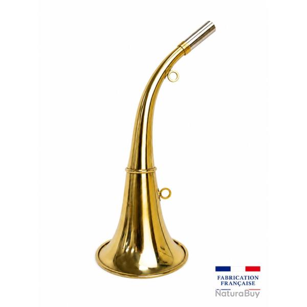 ELLESS - 165 - Trompe Ronde Cintr�e Pavillon 40 cm polie "DIANE 40" - Embout MOYEN