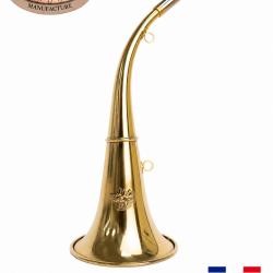 ELLESS - 165/D&eacute;cor Cerf - Trompe Ronde Cintr&eacute;e 40 cm "ROYALE CERF" - Embout Moyen