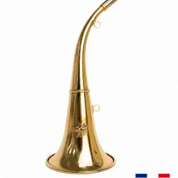 ELLESS - 165/D&eacute;cor Cerf - Trompe Ronde Cintr&eacute;e 40 cm "ROYALE CERF" - Embout Moyen