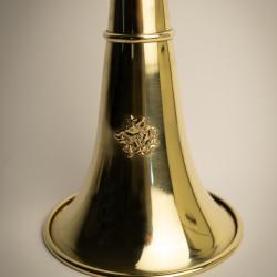 ELLESS - 165/D&eacute;cor Sanglier - Trompe Ronde Cintr&eacute;e 40 cm "ROYALE SANGLIER" - Embout Moyen