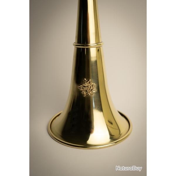 ELLESS - 165/D�cor Sanglier - Trompe Ronde Cintr�e 40 cm "ROYALE SANGLIER" - Embout Moyen