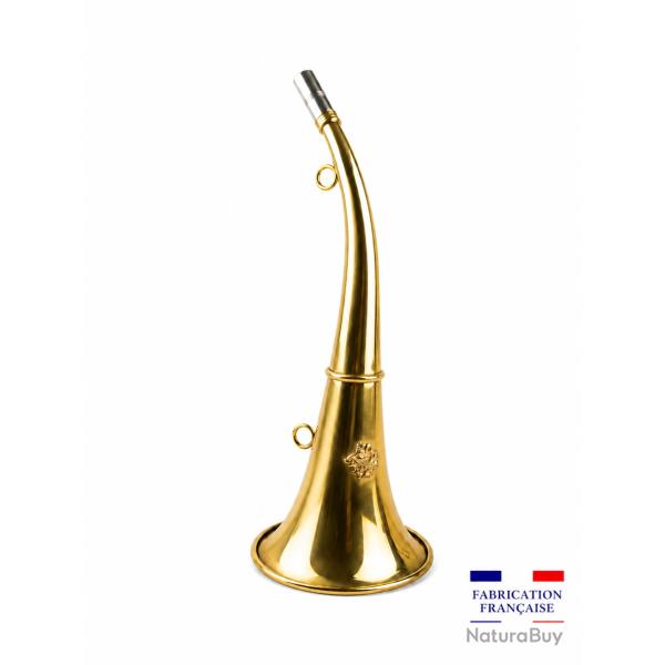 ELLESS - 165/D�cor Sanglier - Trompe Ronde Cintr�e 40 cm "ROYALE SANGLIER" - Embout Moyen