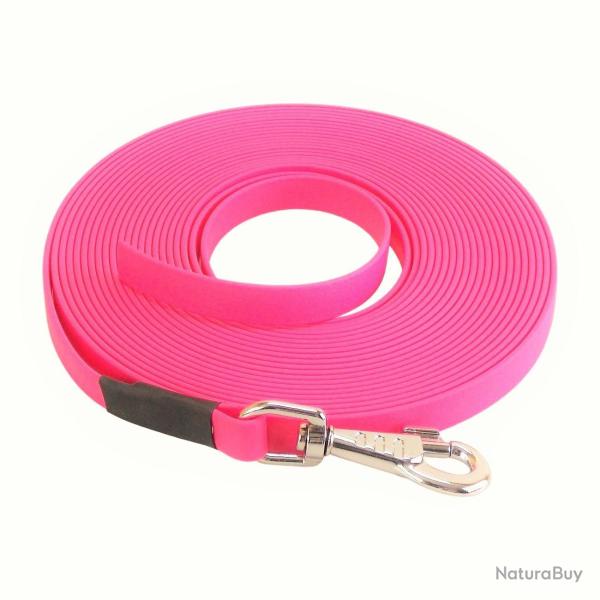 longe biothane beta plate 16 mm Rose 2 m SANS poign�e