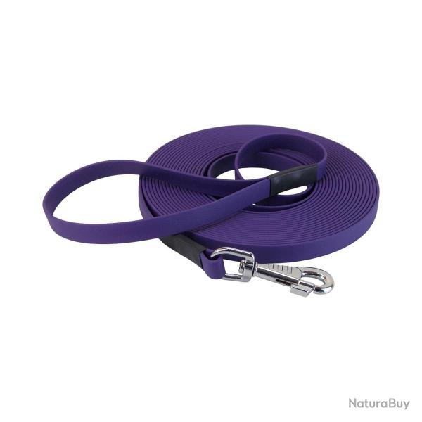 longe biothane beta plate 16 mm Violet 2 m AVEC poign�e