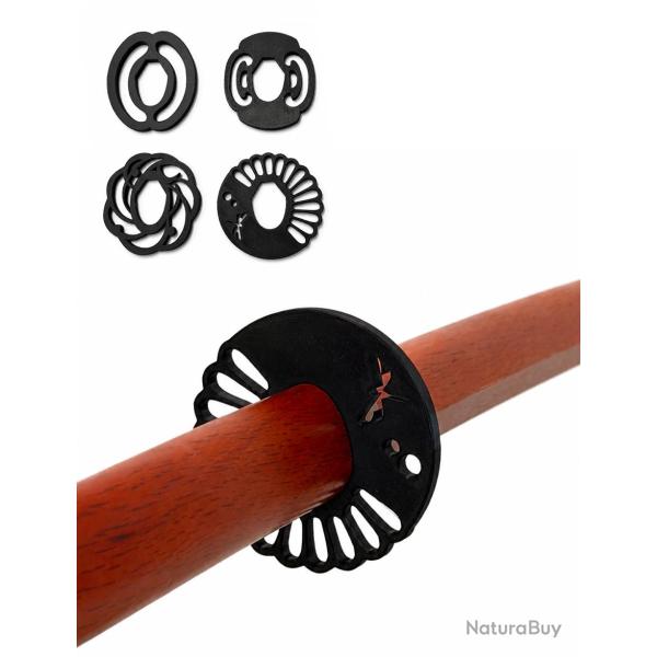 Garde Tsuba pour Bokken - Look Katana, Style Japonais Tsuba Kikusui