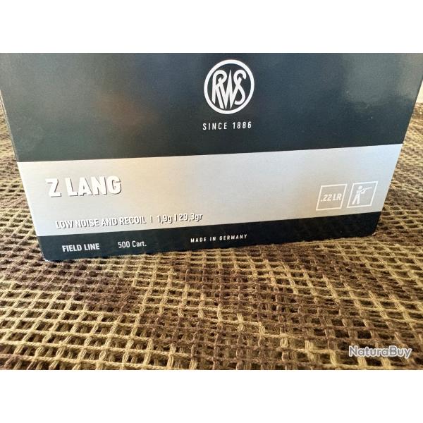 15 BO�TES (750 BALLES) RWS 22 LONG RIFLE Z 1,9 g