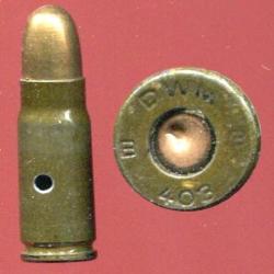 7.63 Mauser - Allemagne p&eacute;riode 39/45 - &eacute;tui acier laqu&eacute; - balle cuivr&eacute; - DWM B 403 B