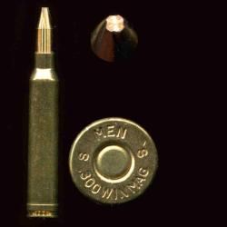 .300 WIN MAG pour SNIPER US & ALLEMAND - balle tronconique tr&egrave;s sp&eacute;ciale - marquage : 300 S S WINMAG