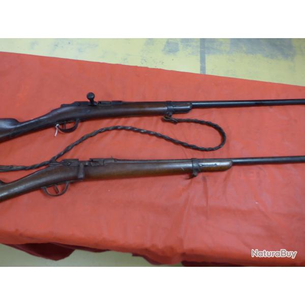 Lot de 2 fusils GRAS 1886-74 (sans prix de r�serve)