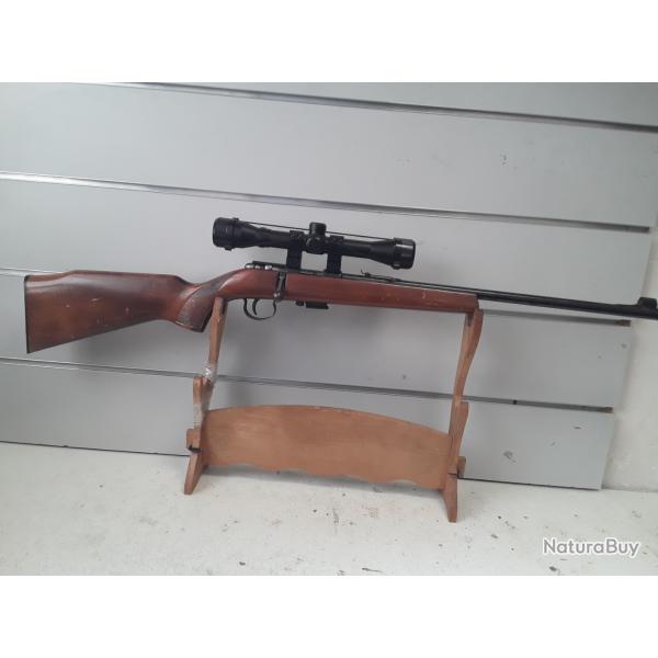 Carabine Anchutz cal.22lr bois can.51cm + lunette 4x32